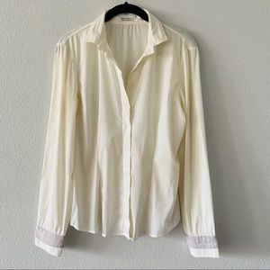 Brunello Cucinelli Cream Button Down Shirt